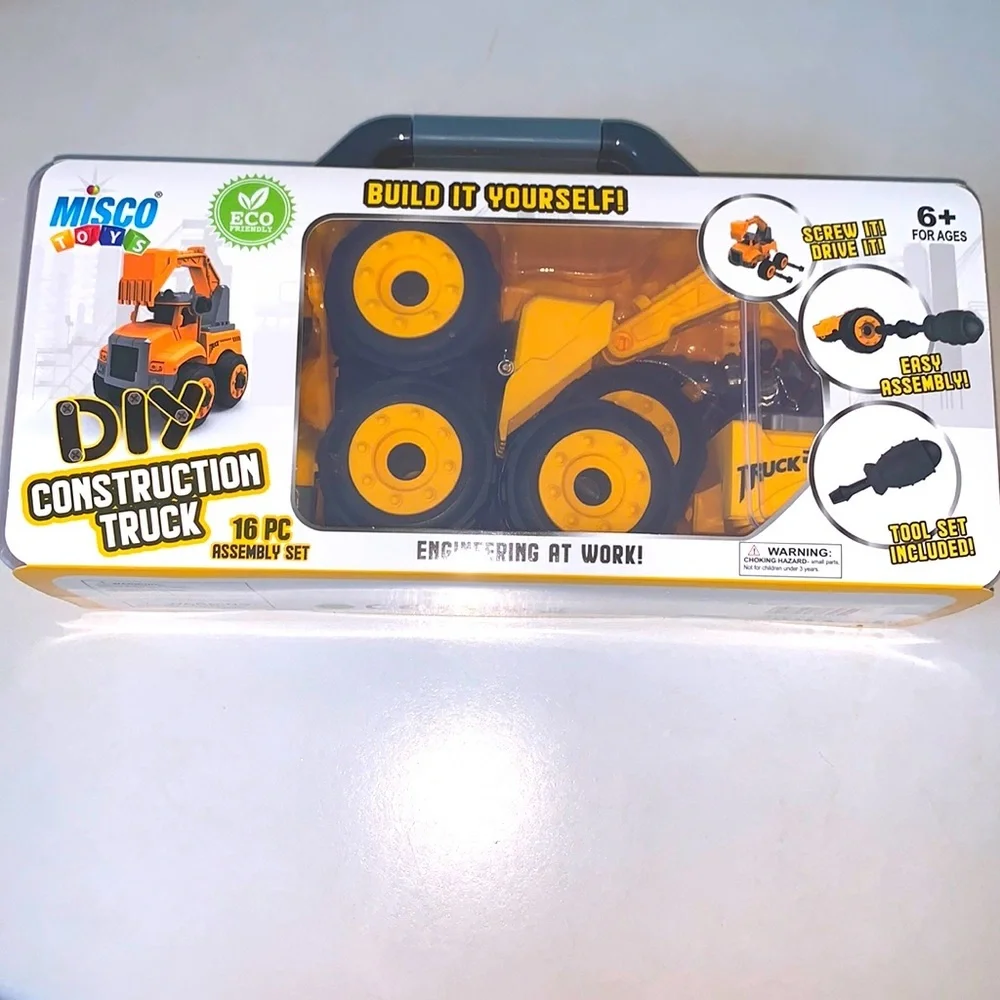 New in the Box DIY CONSTRUCTION TRUCK FOR Ages 6+ by MISCO TOYS - Picture 1 of 10